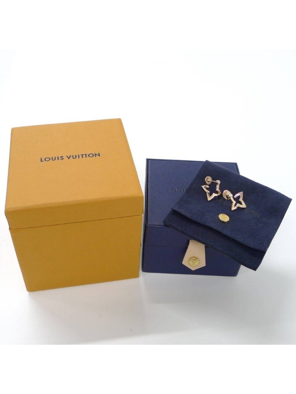 Louis Vuitton Earrings Hoop Ombre Blossom 18k Pink Gold Diamond - Picture 7 of 7
